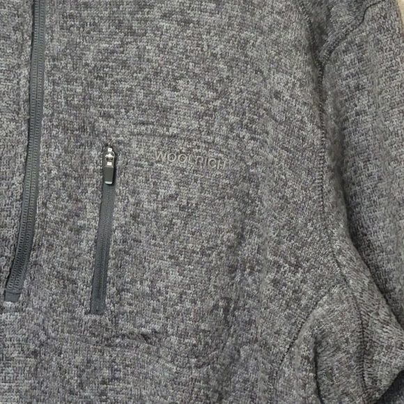 Woolrich ● Gray Heather Half Zip Pullover Sweater Men’s Size XL - Picture 3 of 8